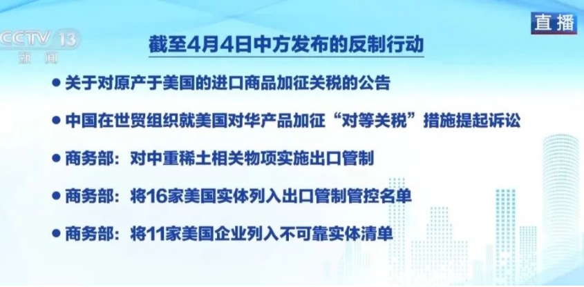 【聚焦焦點(diǎn)】加征34%關(guān)稅，中方堅(jiān)決反制！美農(nóng)產(chǎn)品幾近被封殺